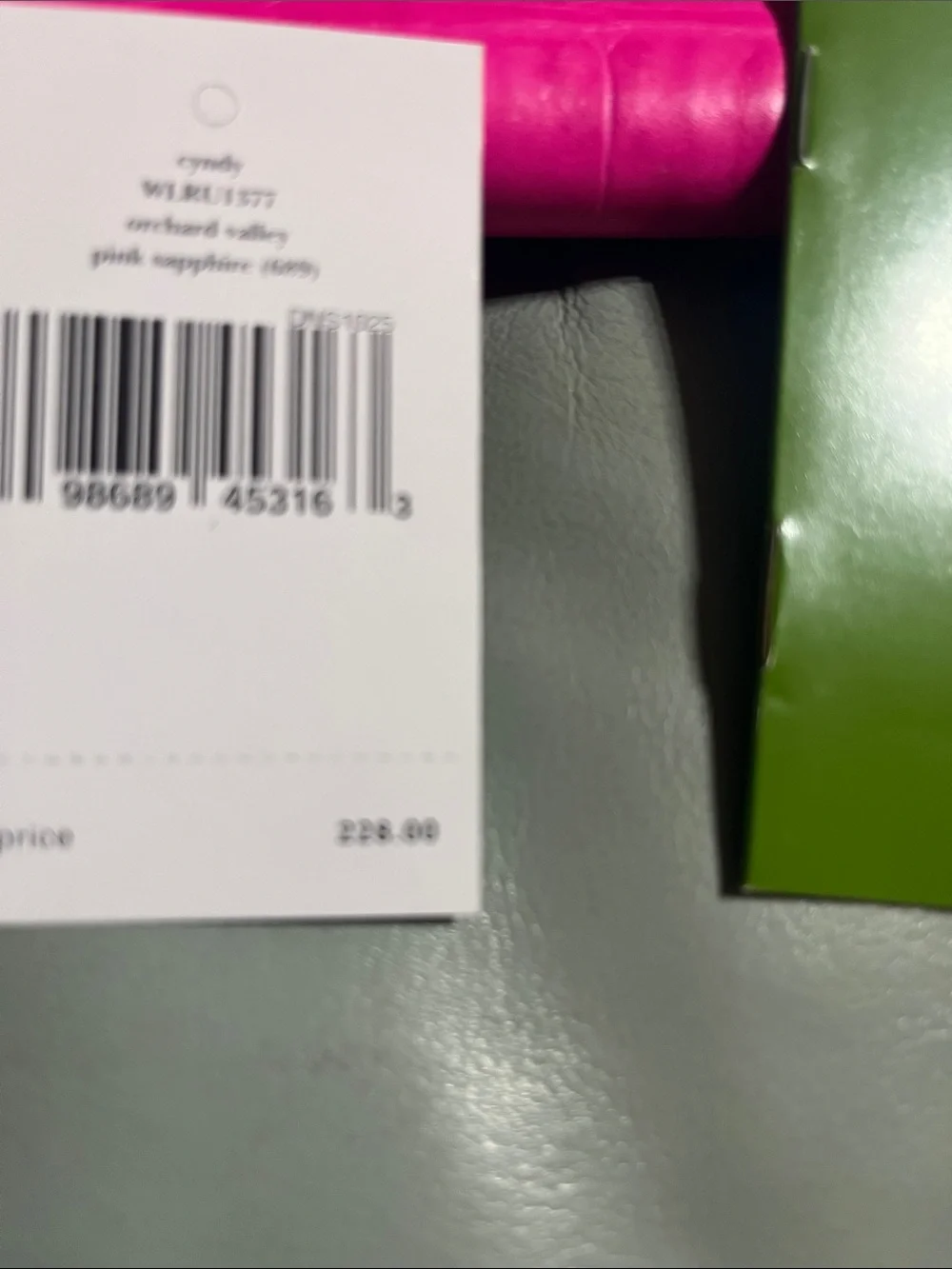 Kate Spade Hot Pink Croc-Embossed Leather Wallet